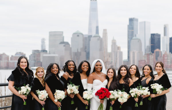 This Jersey City Wedding Exuded Sultry and Romantic Vibes