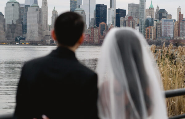This Jersey City Wedding Exuded Sultry and Romantic Vibes