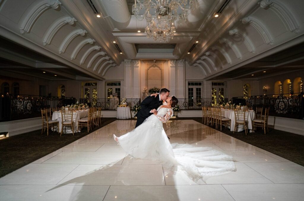 Ballroom wedding at Nanina's in the Park in Belleville NJ.