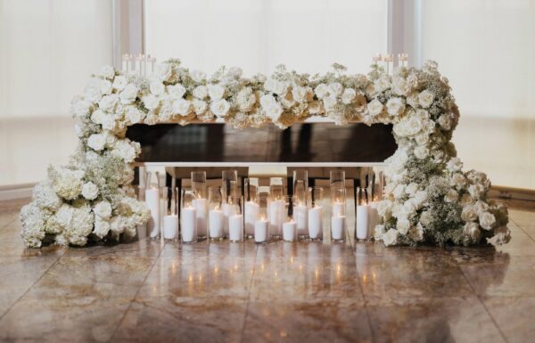 The wedding of A Timeless Black and White Palette Plus Entertainers on Stilts at This Wedding Gallery 7