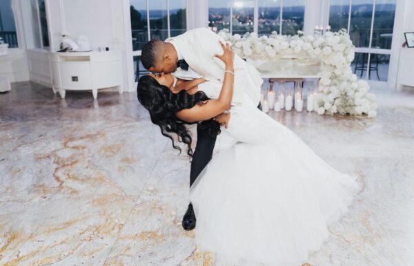 The wedding of A Timeless Black and White Palette Plus Entertainers on Stilts at This Wedding Gallery 2