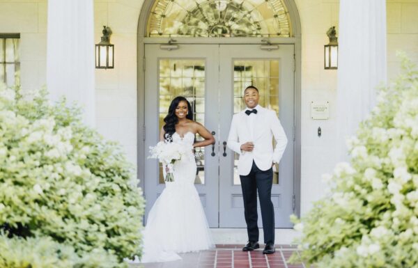 The wedding of A Timeless Black and White Palette Plus Entertainers on Stilts at This Wedding Gallery 1