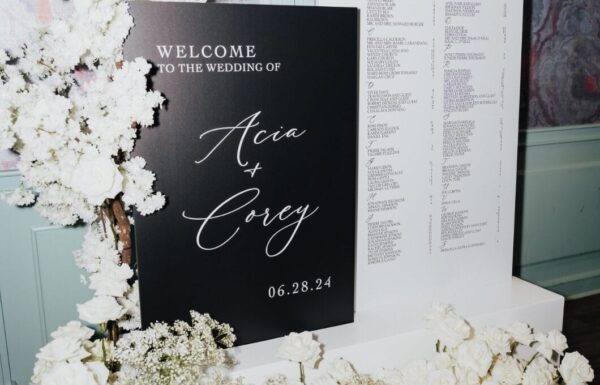 The wedding of A Timeless Black and White Palette Plus Entertainers on Stilts at This Wedding Gallery 11