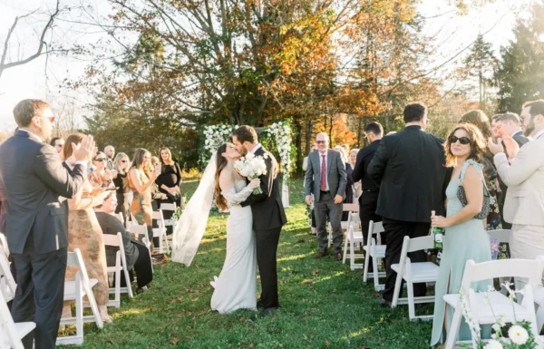 The wedding of This Couple Took Cute Photos With Llamas at Their Fall Farm Wedding Gallery 12