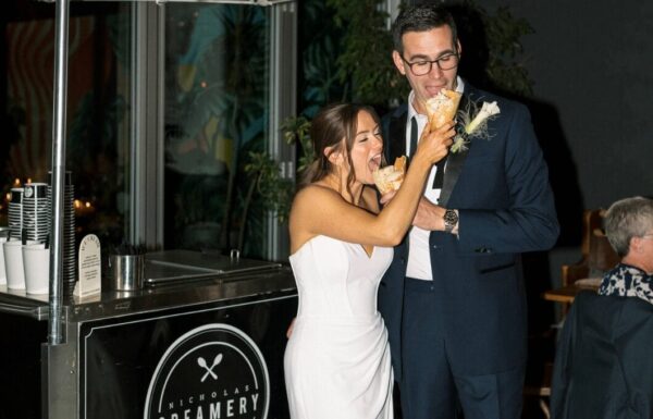 The wedding of An Industrial Venue Plus Earth Tone Colors at This Fall Wedding Gallery 1