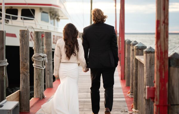 They Worked at The Venue Where They Held Their Boho Beach Fall Wedding