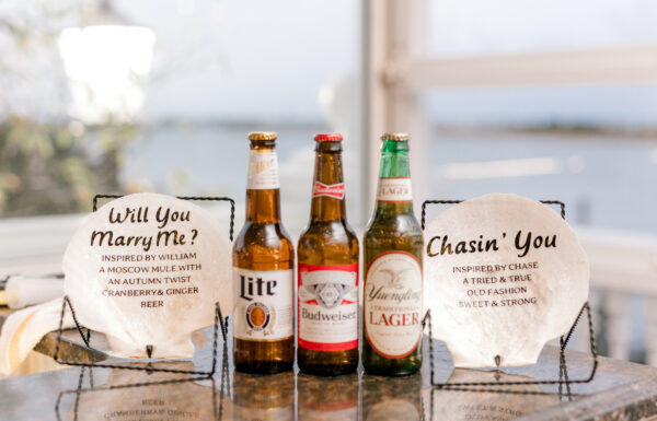 The wedding of A Coastal Wedding Featuring an Oyster Shell Seating Chart Gallery 6