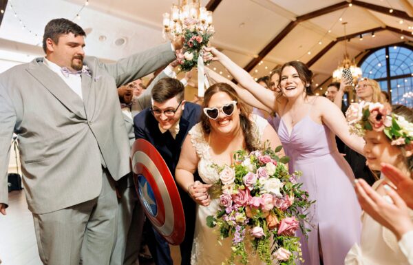 This Couple Had a Marvel-Themed Wedding—Complete With a Captain America Shield