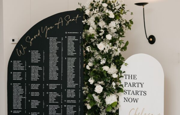 A Modern-Rustic Wedding With a Black, White and Gold Color Scheme