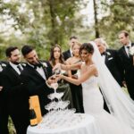 A Modern-Rustic Wedding With a Black, White and Gold Color Scheme