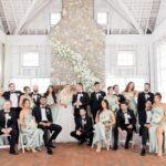 A Waterfront Wedding Focused on Friendship With White, Pink & Blue Florals