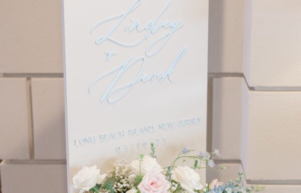 A Waterfront Wedding Focused on Friendship With White, Pink & Blue Florals