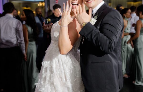 A Waterfront Wedding Focused on Friendship With White, Pink & Blue Florals