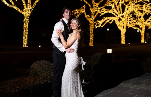 An Elegant Winter Wedding Complete With a Fireworks Show