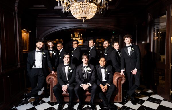 An Elegant Winter Wedding Complete With a Fireworks Show