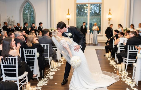 An Elegant Winter Wedding Complete With a Fireworks Show