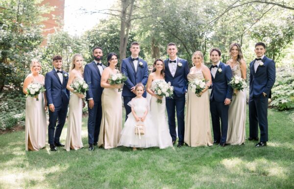 A Whimsical Garden Party Ceremony and Elegant Tent Reception