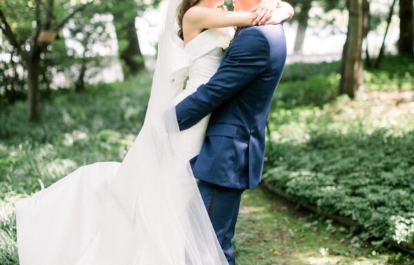 A Whimsical Garden Party Ceremony and Elegant Tent Reception