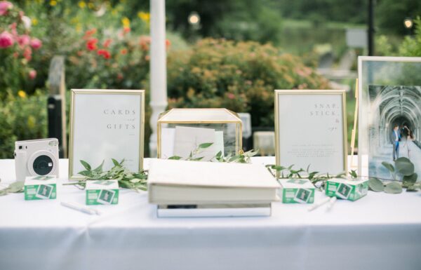 A Whimsical Garden Party Ceremony and Elegant Tent Reception