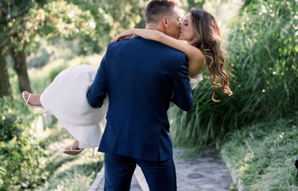 A Whimsical Garden Party Ceremony and Elegant Tent Reception