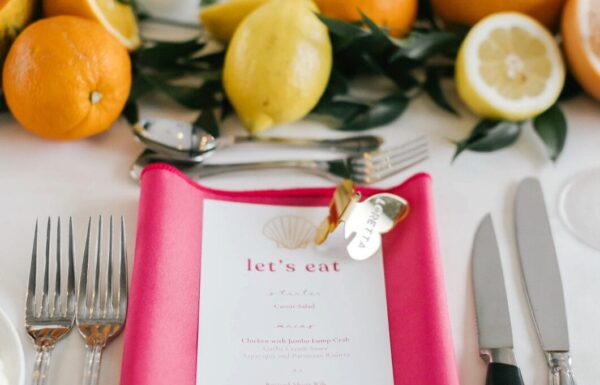 Citrus Decor and a Rosé Seating Chart at This Whimsical Summer Wedding
