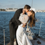 The wedding of This Bay Head Yacht Club Couple Rode Into Their Reception on a Boat Gallery 2