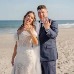 The wedding of Colorful Florals And a Beautiful Beach Ceremony at This Shore Wedding Gallery 1