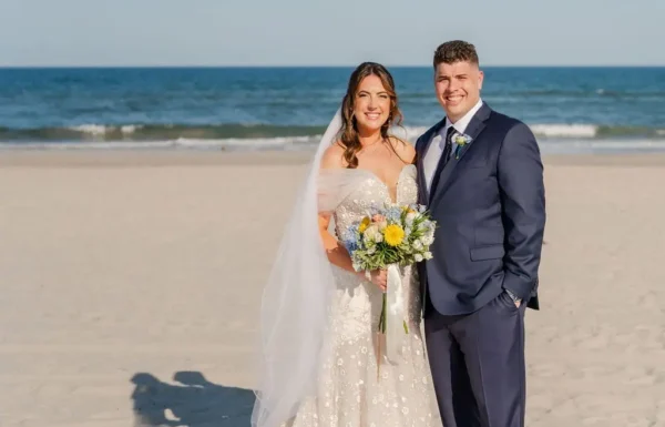 The wedding of Colorful Florals And a Beautiful Beach Ceremony at This Shore Wedding Gallery 4
