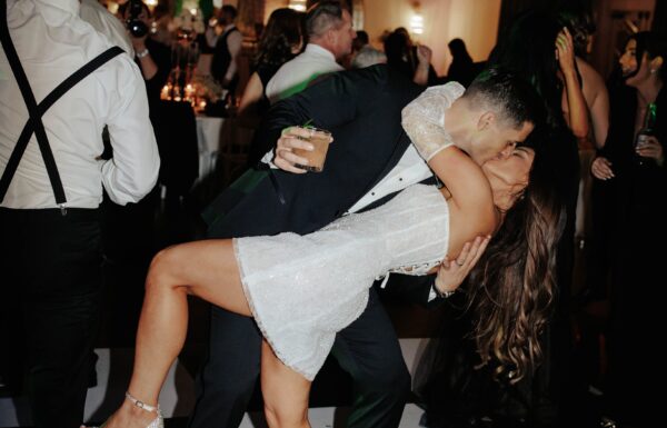 All the Guests Wore Black at This Elegant & Romantic Wedding