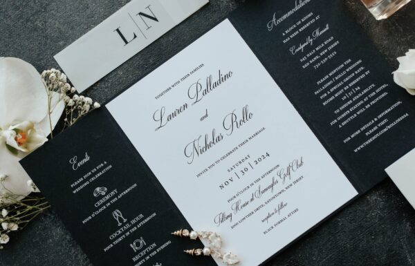 All the Guests Wore Black at This Elegant & Romantic Wedding