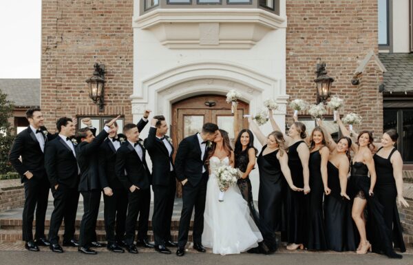 All the Guests Wore Black at This Elegant & Romantic Wedding