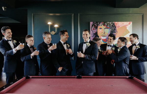 All the Guests Wore Black at This Elegant & Romantic Wedding