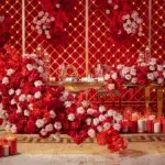 Crimson Roses Everywhere at This Summer Wedding at the Venetian