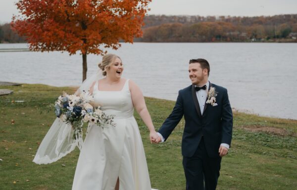 Lakefront Views and the Couple’s French Bulldog Made This Day Special