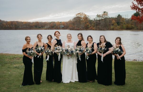 Lakefront Views and the Couple’s French Bulldog Made This Day Special