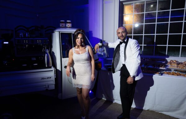 An Elegant Opulent Reception With a Gelato & Espresso Truck