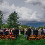 A Modern Rustic Wedding Where the Guests Arrived By Tractor and Enjoyed a S’mores Bonfire