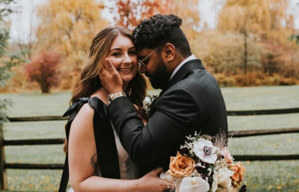 The wedding of This Couple Blended Their Different Backgrounds in a Romantic Fall Wedding Gallery 15