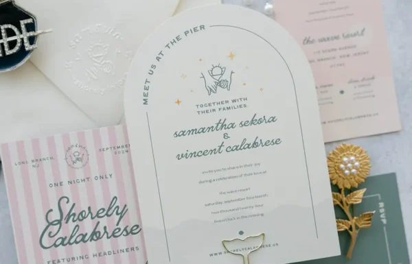 The wedding of A ‘Shorely in Love’-Themed Wedding With a ‘Retro-Beach’ Aesthetic Gallery 15