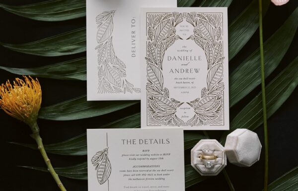 Palm Trees and Tiki Bars Created a Tropical Style Wedding at the Shore