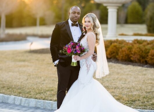 The wedding of A Black & Gold Color Scheme Created a Regal Shadowbrook at Shrewsbury Wedding Gallery 2