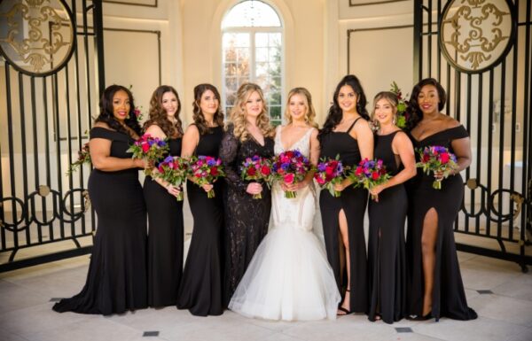 A Black & Gold Color Scheme Created a Regal Shadowbrook at Shrewsbury Wedding