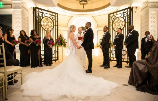 The wedding of A Black & Gold Color Scheme Created a Regal Shadowbrook at Shrewsbury Wedding Gallery 14