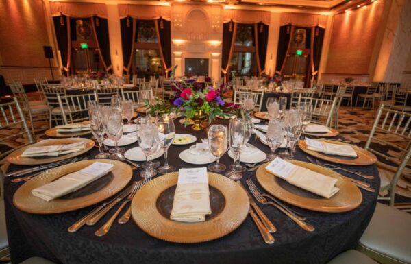 A Black & Gold Color Scheme Created a Regal Shadowbrook at Shrewsbury Wedding