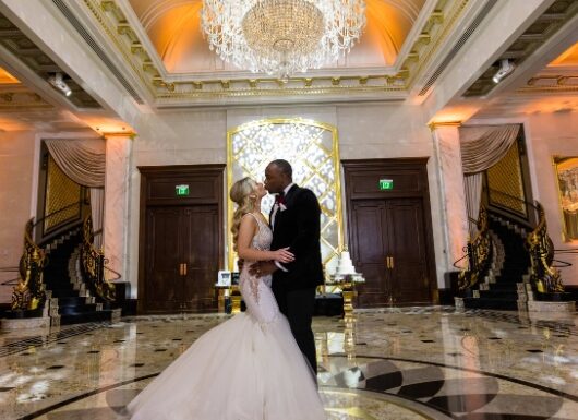 A Black & Gold Color Scheme Created a Regal Shadowbrook at Shrewsbury Wedding