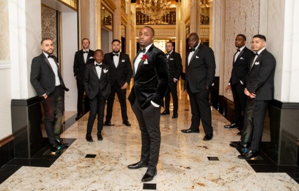 The wedding of A Black & Gold Color Scheme Created a Regal Shadowbrook at Shrewsbury Wedding Gallery 10
