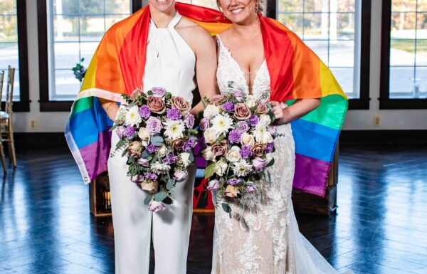 These Brides Celebrated Their Love of Rugby at Their Running Deer Golf Club Wedding