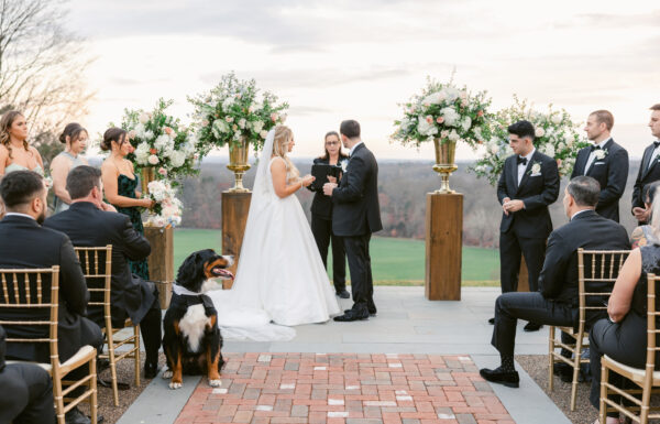 This Couple’s Dog Played a Special Role in Their Stunning Natirar Wedding