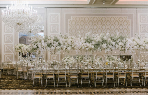 The wedding of All White Florals & An Impressive First Dance at The Venetian Gallery 15