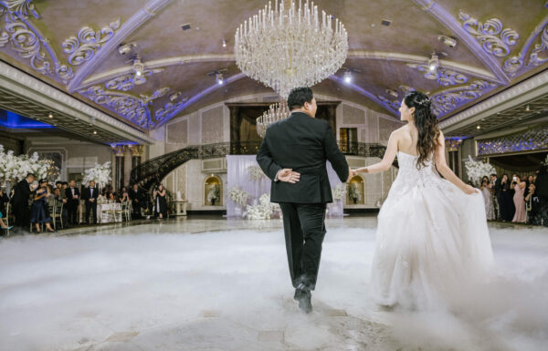 The wedding of All White Florals & An Impressive First Dance at The Venetian Gallery 17